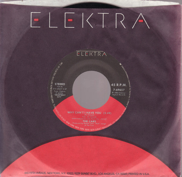 THE CARS - WHY CAN'T I HAVE YOU (7", 45 RPM)