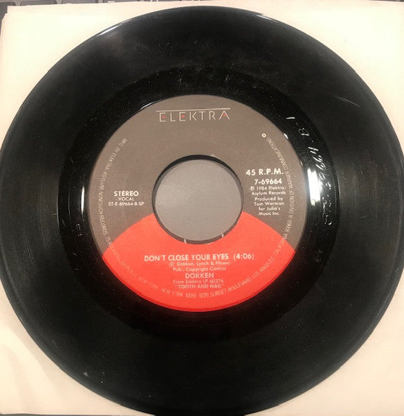DOKKEN - JUST GOT LUCKY / DON´T CLOSE YOUR EYES (7", 45 RPM)