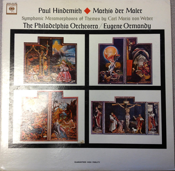HINDEMITH - EUGENE ORMANDY / THE PHILADELPHIA ORCHESTRA - MARTHIS DER MALER / SYMPHONIC METAMORPHOSES OF THEMES BY WEBER