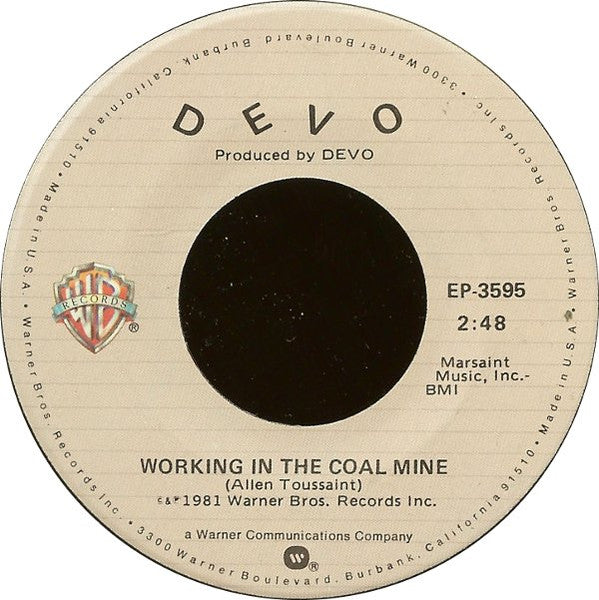 DEVO - WORKING IN THE COAL MINE (7", 45 RPM)