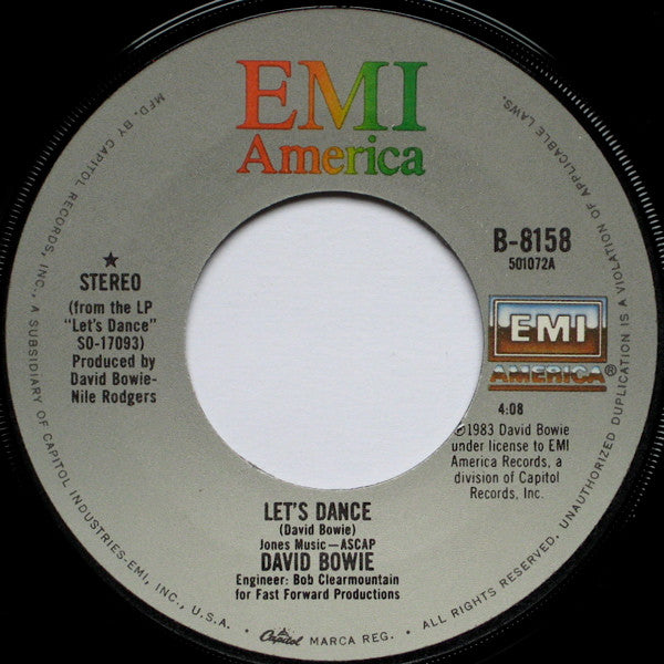 DAVID BOWIE - LET'S DANCE (7", 45 RPM)