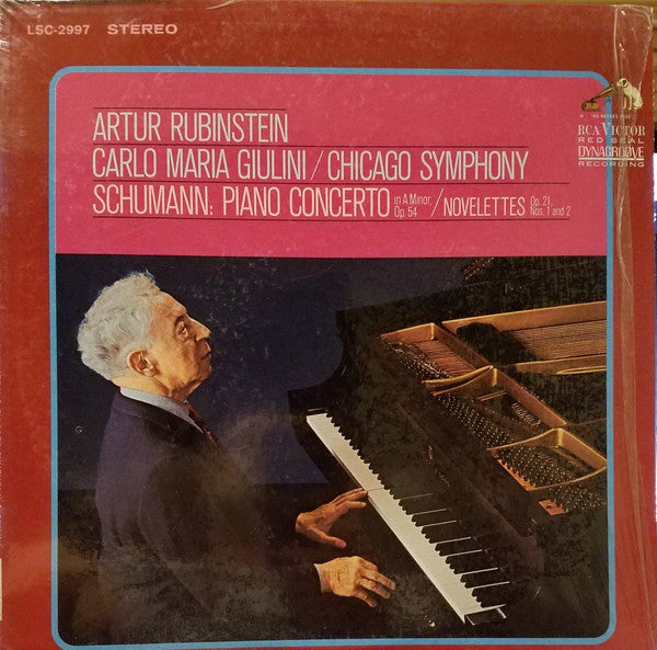 ARTUR RUBINSTEIN, CARLO MARIA GIULINI, CHICAGO SYMPHONY, SCHUMANN - PIANO CONCERTO IN A MINOR, OP 54 / NOVELETTES OP. 21, NOS, 1 AND 2