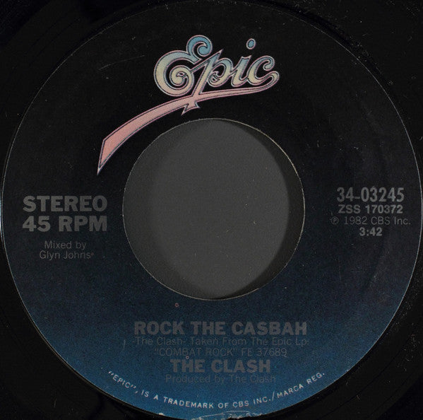 THE CLASH - ROCK THE CASBAH (7", 45 RPM)