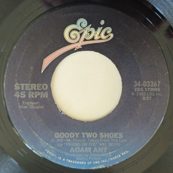 ADAM ANT - GOODY TWO SHOES / CRACKPOT HISTORY (7", 45 RPM)
