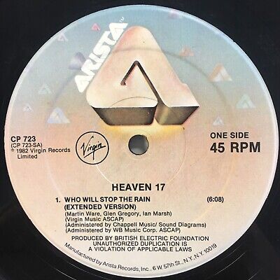 HEAVEN 17 - WHO WILL STOP THE RAIN (12" SINGLE)