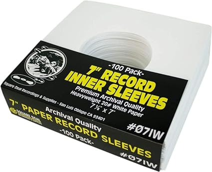 INNER SLEEVES 7" RECORD PROTECTION (25 PACK)