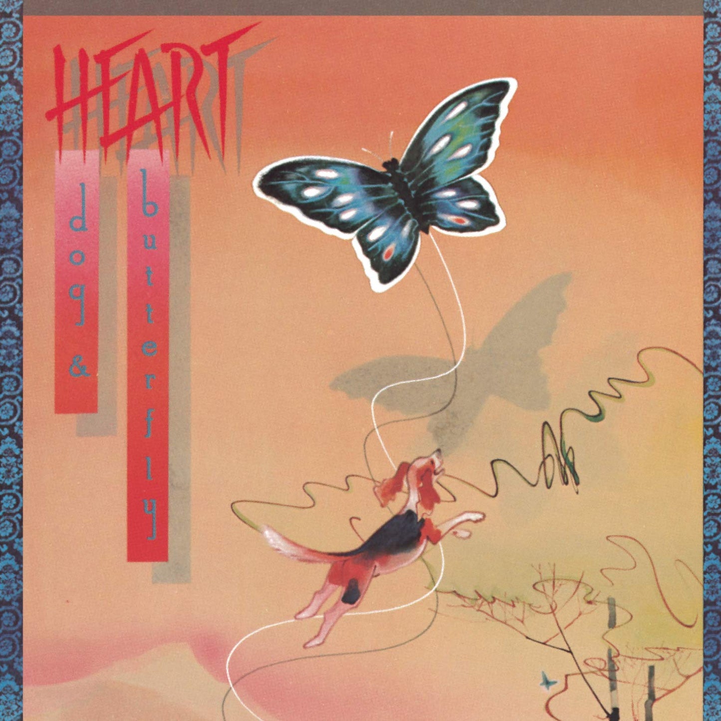 HEART - DOG & BUTTERFLY