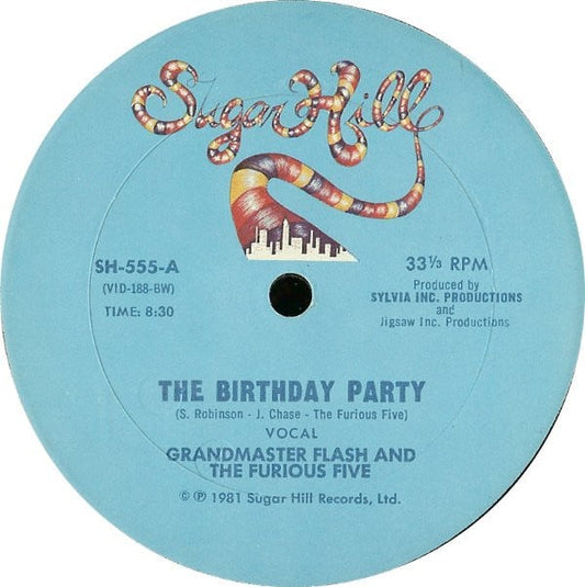 GRANDMASTER FLASH Y LOS CINCO FURIOSO - LA FIESTA DE CUMPLEAÑOS (12")