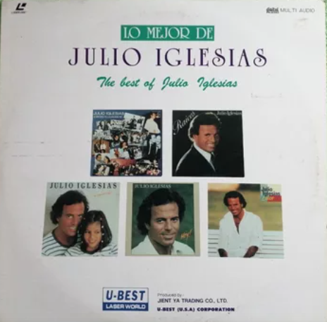 JULIO IGLESIAS - LO MEJOR DE JULIO IGLESIAS (LASERDISC JAPAN PRINT)