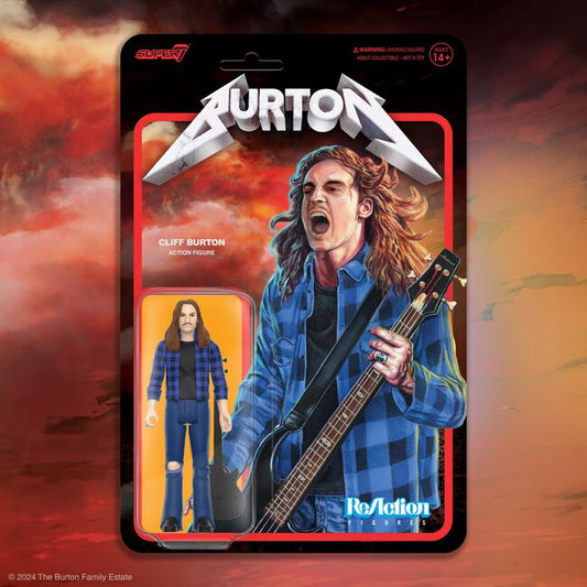 CLIFF BURTON SUPER7 ACTION FIGURE