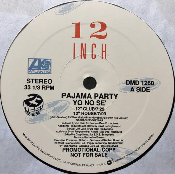 PAJAMA PARTY - YO NO SÉ