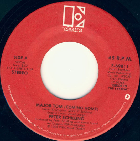 PETER SCHILLING - MAJOR TOM (7", 45 RPM)