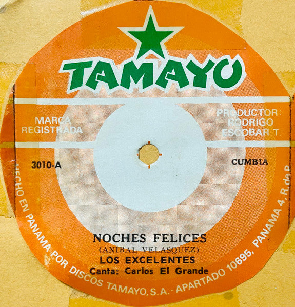 LOS EXCELENTES - NOCHES FELICES / HAVING MY BABY (7" 45 RPM)