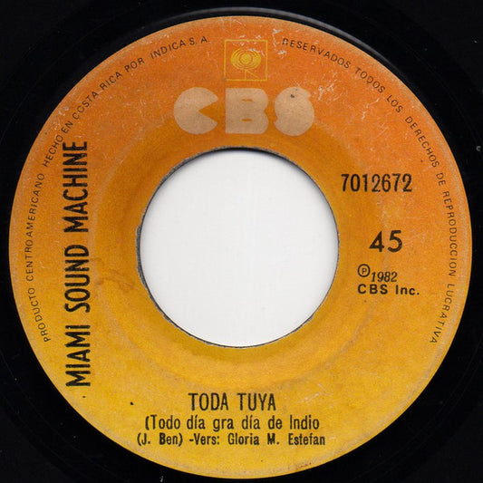 MÁQUINA DE SONIDO MIAMI - NO SERA FACIL / TODA TUYA (7", 45 RPM)