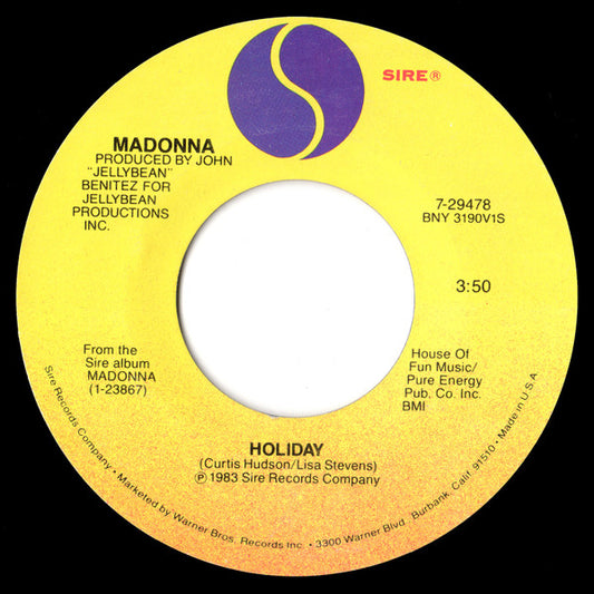 MADONNA - HOLIDAY (7", 45 RPM)