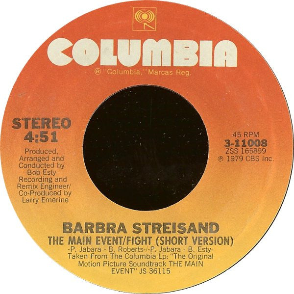 BARBRA STREISAND - THE MAIN EVENT / FIGHT