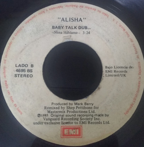 ALISHA - BABY TALK (7", 45 RPM)