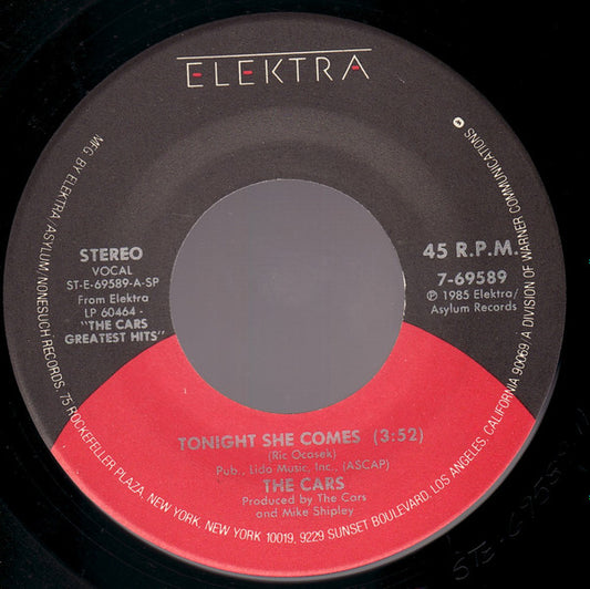 THE CARS -  TONIGHT SHE COMES / JUST WHAT I NEEDED (7", 45 RPM)