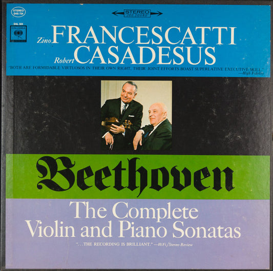 ZINO FRANCESCATTI, ROBERT CASADESUS, BEETHOVEN - THE COMPLETE VIOLIN AND PIANO SONATAS