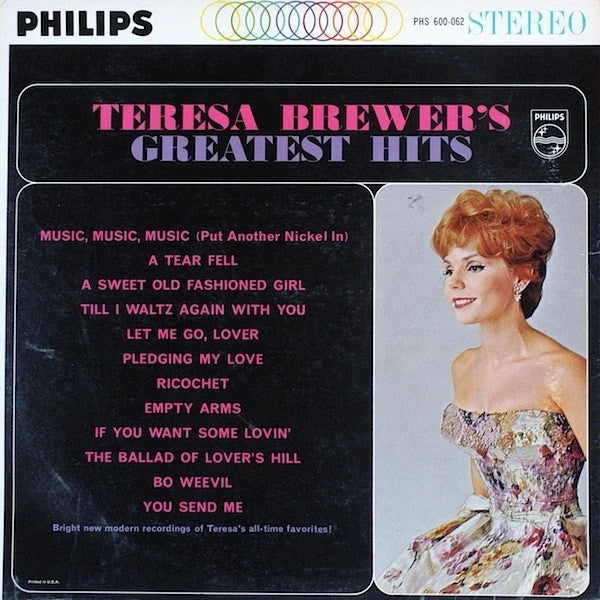 TERESA BREWER – TERESA BREWER'S GREATEST HITS