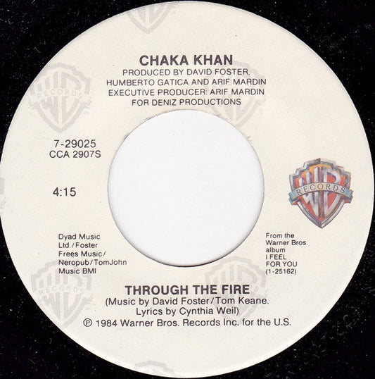 CHAKA KHAN - A TRAVÉS DEL FUEGO / LA FLAMME (7", 45 RPM)