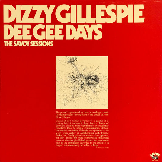 DIZZY GILLESPIE - DEE GEE DAYS