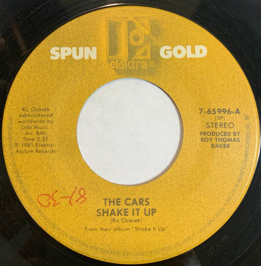 THE CARS - SHAKE IT UP / SINCE YOU'RE GONE (7", 45 RPM)