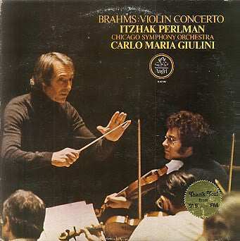 BRAHMS, ITZHAK PERLMAN, CARLO MARIA GIULINI, CHICAGO SYMPHONY ORCHESTRA - BRAHAMS: VIOLIN CONCERTO