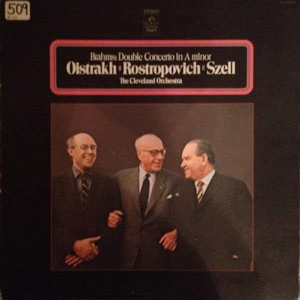 BRAHMS, OISTRAKH II ROSTROPOVICH II SZEL, THE CLEVELAND ORCHESTRA - DOUBLE CONCERTO IN A MINOR