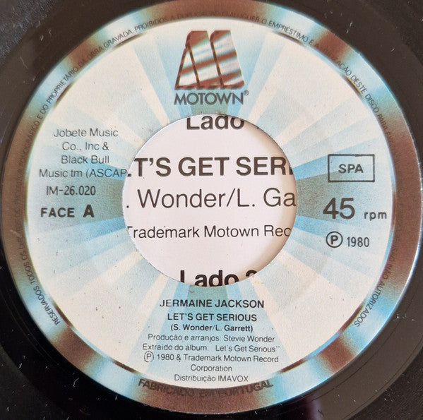 JERMAINE JACKSON - LET'S GET SERIOUS / JE VOUS AIME BEAUCOUP (7", 45 RPM)