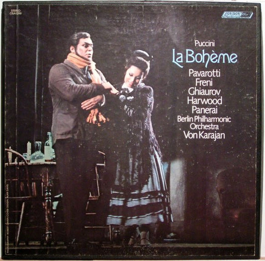 PUCCINI, PAVAROTTI, FRENI, GHIAUROV, HARWOOD, PANERAI, MAFFEO, BERLIN PHILHARMONIC ORCHESTRA, HERBERT VON KARAJAN - LA BOHÉME