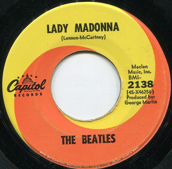 THE BEATLES - LADY MADONNA (7", 45 RPM)