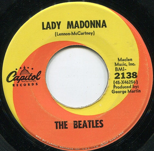 THE BEATLES - LADY MADONNA (7", 45 RPM)