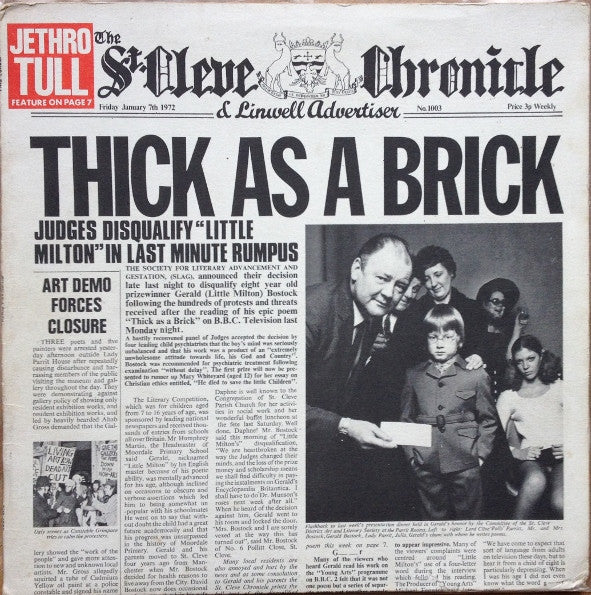 JETHRO TULL - THICK AS A BRICK