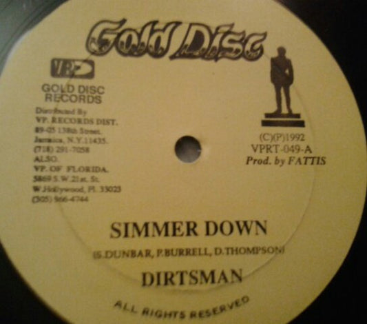 DIRTSMAN - SIMMER DOWN