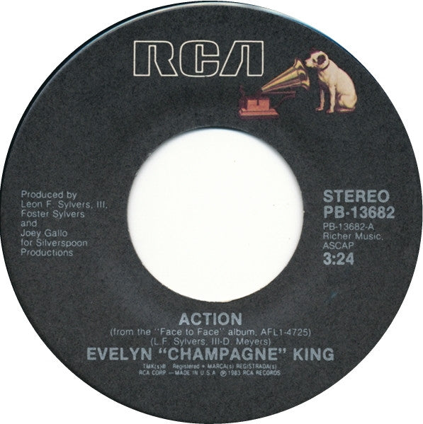 EVELYN "CHAMPAGNE" KING - ACTION (7", 45 RPM)