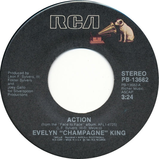 EVELYN "CHAMPAGNE" KING - ACTION (7", 45 RPM)