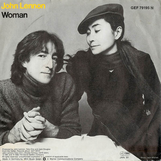 JOHN LENNON - WOMAN / BEAUTIFUL BOYS (7", 45 RPM)