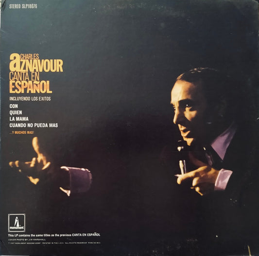 CHARLES AZNAVOUR – CANTA EN ESPAÑOL