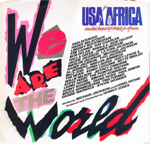 USA FOR AFRICA - WE ARE THE WORLD (7", 45 RPM)
