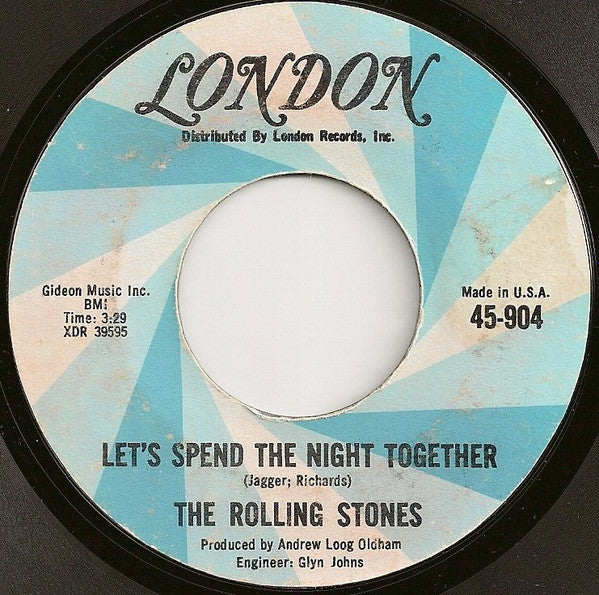 THE ROLLING STONES – LET'S SPEND THE NIGHT TOGETHER / RUBY TUESDAY (7 ...