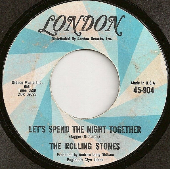 THE ROLLING STONES – LET'S SPEND THE NIGHT TOGETHER / RUBY TUESDAY (7", 45 RPM)