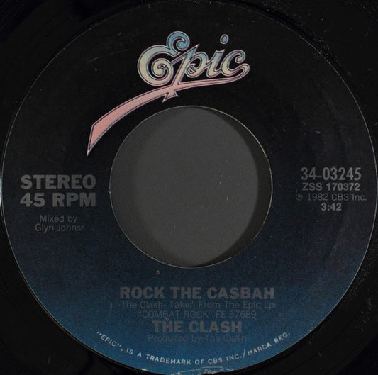 THE CLASH - ROCK THE CASBAH (7", 45 RPM)
