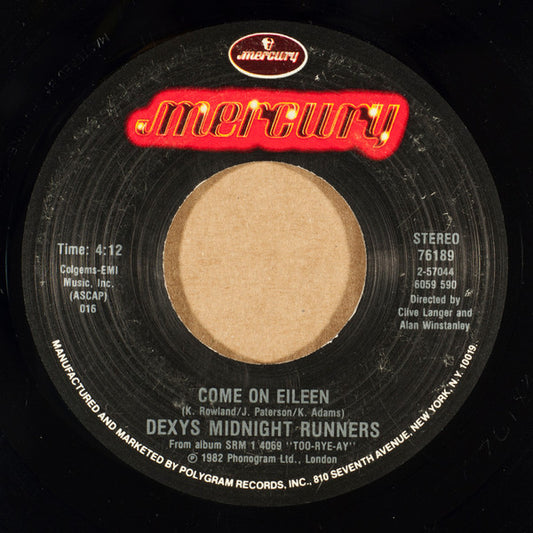 DEXYS MIDNIGHT RUNNERS - COME ON EILEEN (7", 45 RPM)