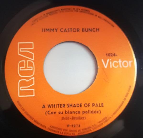 JIMMY CASTOR BUNCH – A WHITER SHADE OF PALE / HOW BEAUTIFUL YOU ARE (7", 45 RPM)