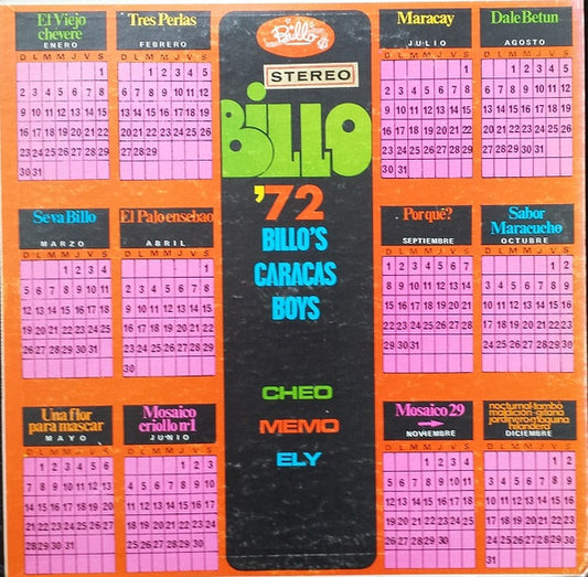 BILLO'S CARACAS BOYS - BILLO '72