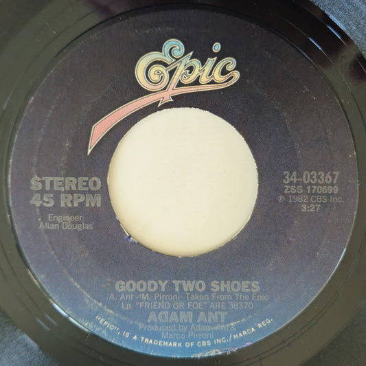 ADAM ANT - GOODY TWO SHOES / CRACKPOT HISTORY (7", 45 RPM)