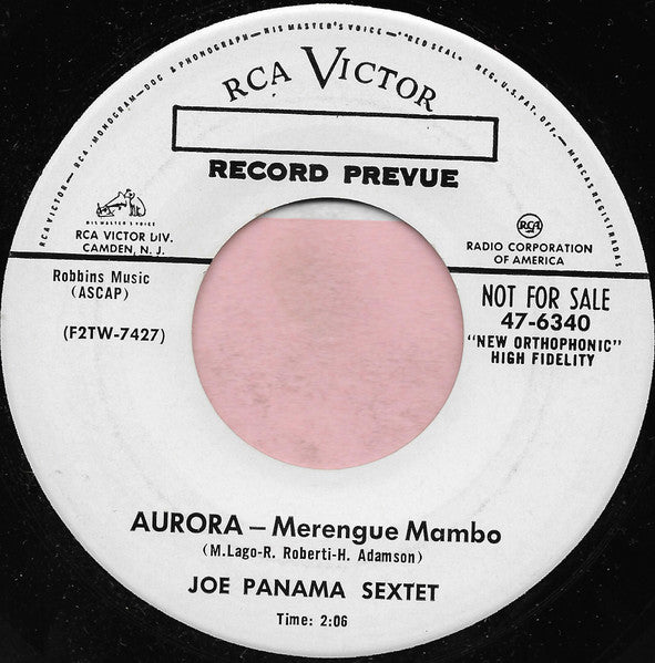 JOE PANAMÁ - AURORA / COPACABANA (7", 45 RPM)