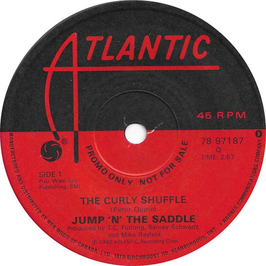 JUMP 'N THE SADDLE - THE CURLY SHUFFLE (7", 45 RPM)