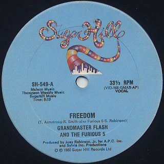 GRANDMASTER FLASH AND THE FURIOUS 5 - FREEDOM (12")
